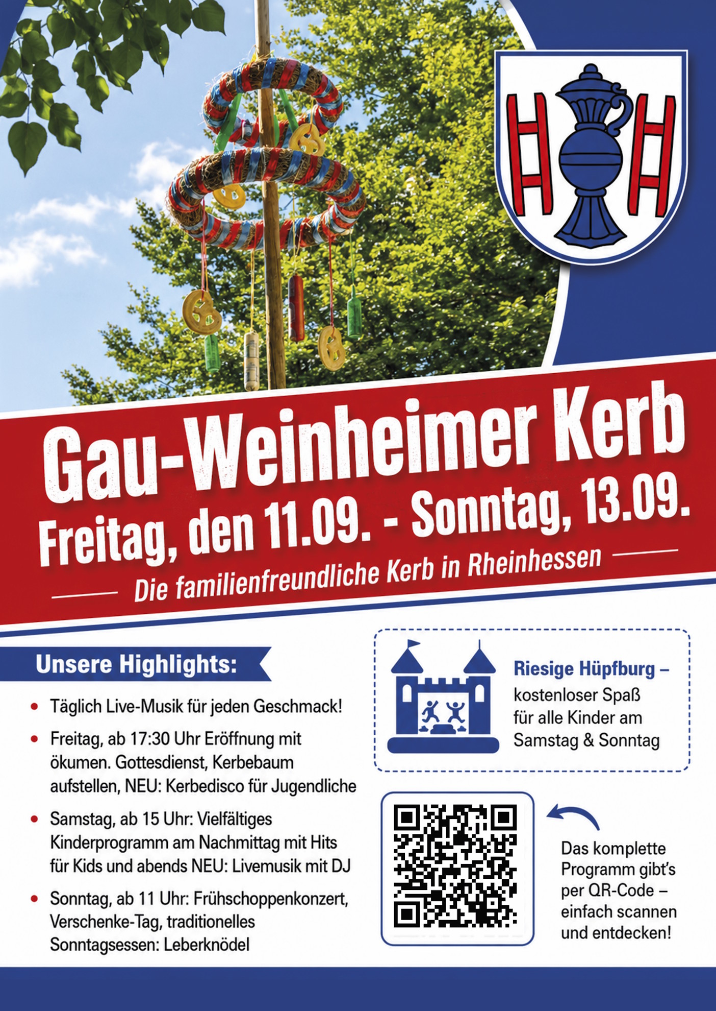 Gau-Weinheimer Kerb - Freitag 11. September bis Sonntag 13. September