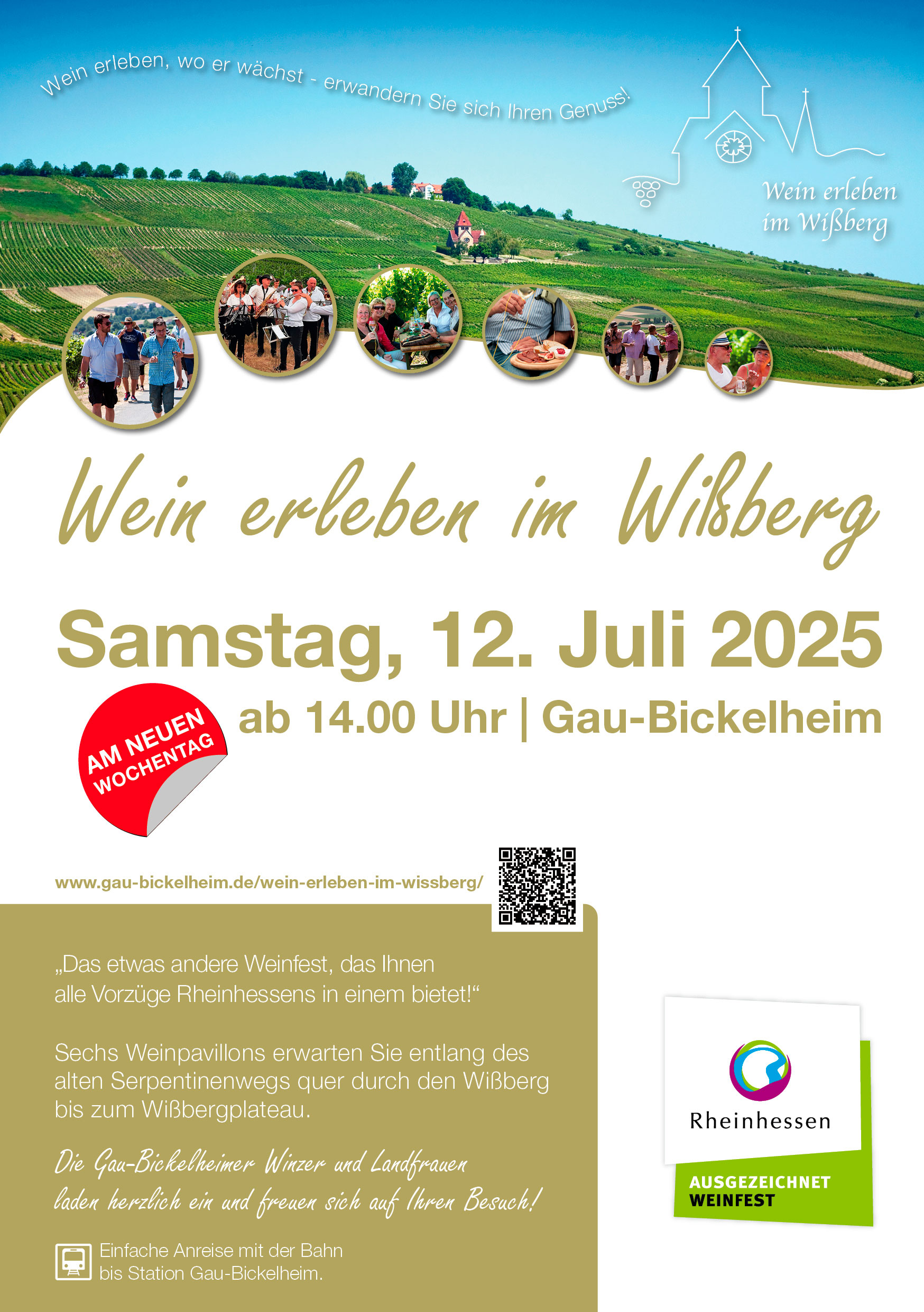 Wein erleben im Wißberg, 12. Juli 2025 ab 14:00 Uhr | Gau-Bickelheim Wein erleben im Wißberg, 12. Juli 2025 ab 14:00 Uhr | Gau-Bickelheim
