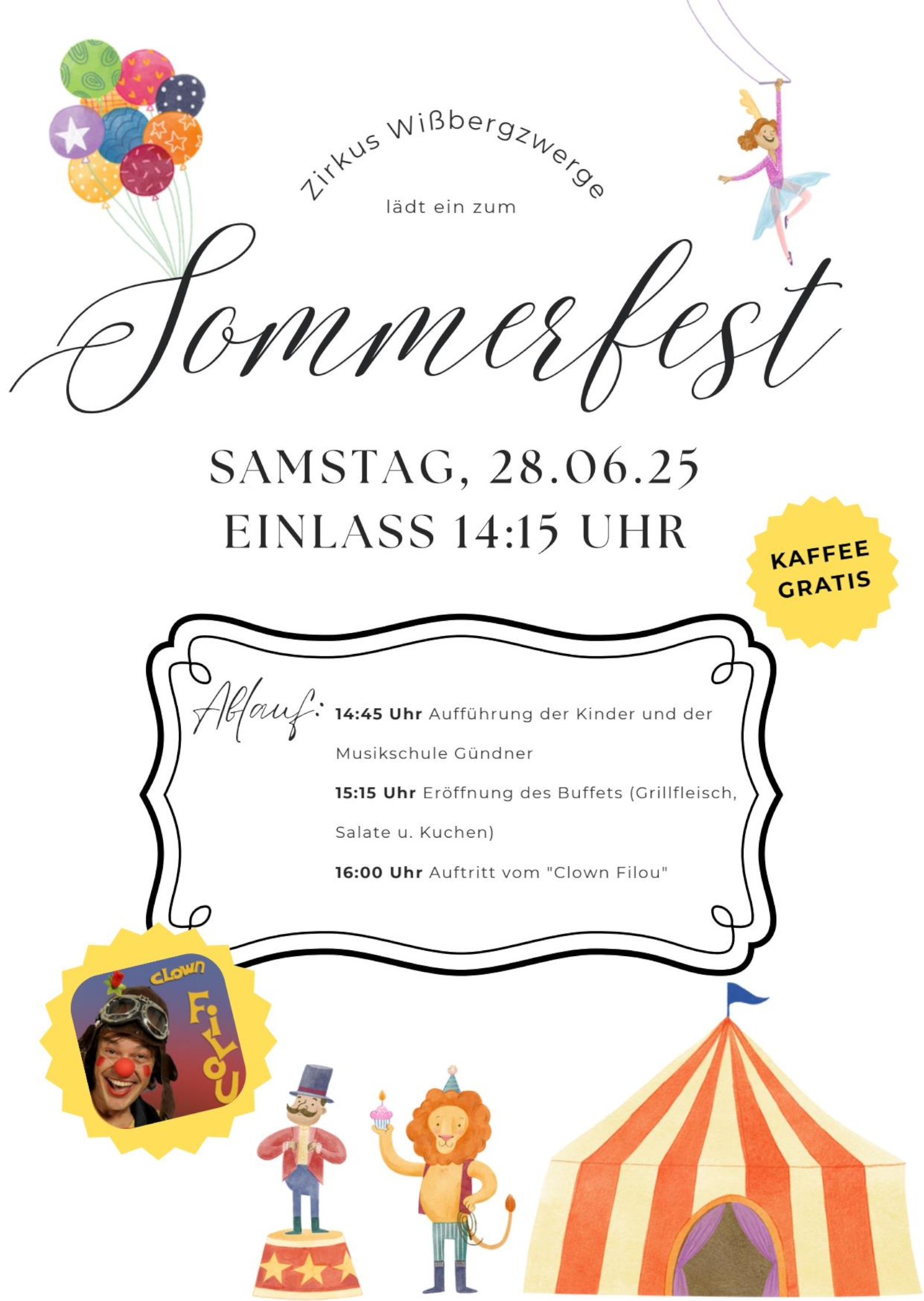 Zirkus Wißbergzwerge Sommerfest 28.06.2025 14:15 Zirkus Wißbergzwerge Sommerfest 28.06.2025 14:15