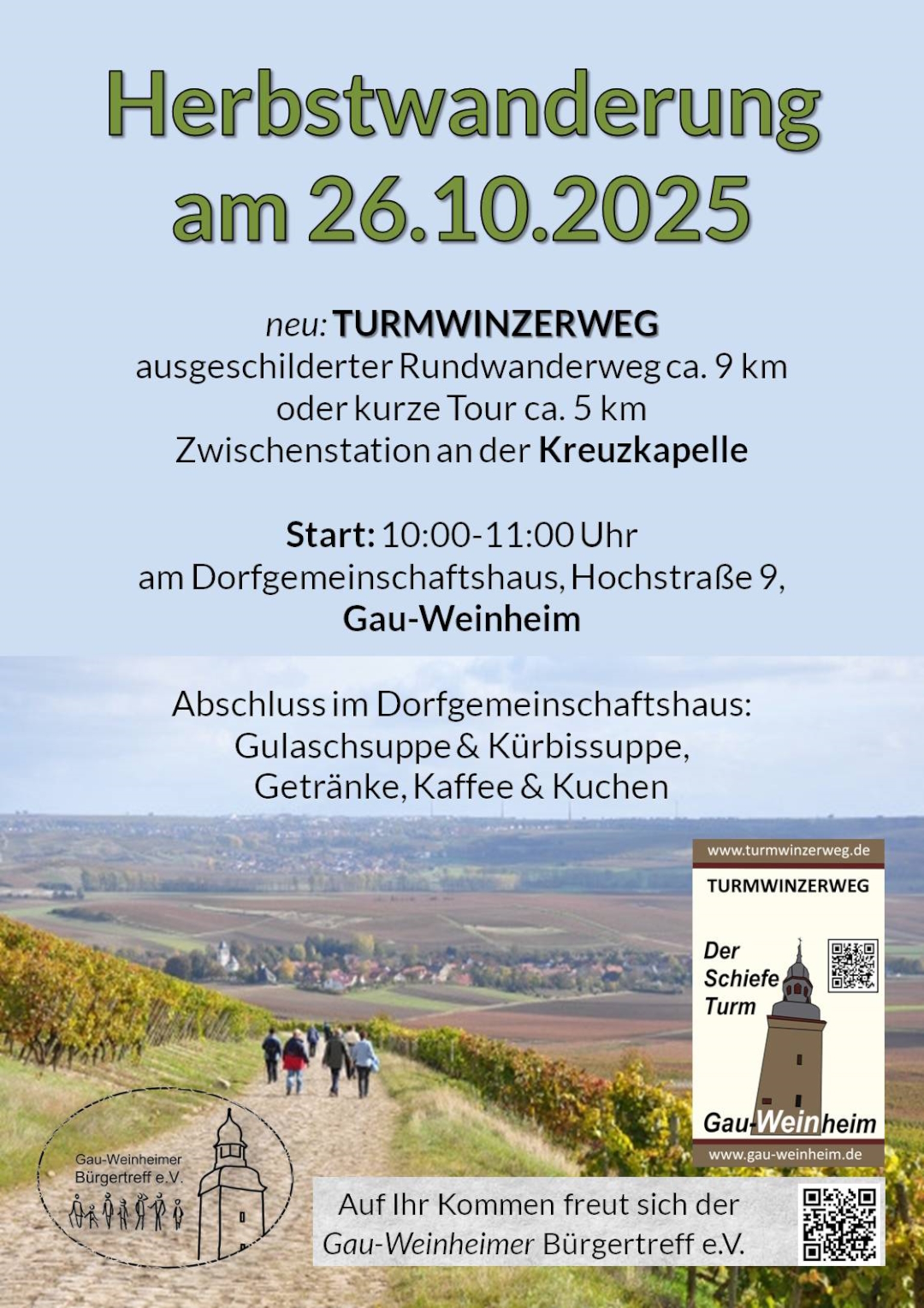 Herbstwanderung 2025 - Gau-Weinheimer Bürgertreff e.V. Herbstwanderung 2025 - Gau-Weinheimer Bürgertreff e.V.