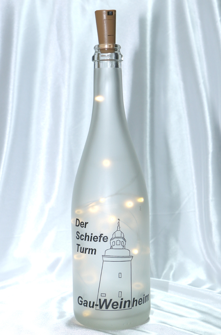 Flasche - Der Schiefe Turm - Gau-Weinheim