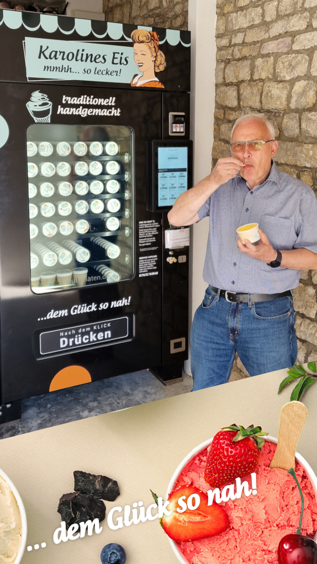 Neuer Eisautomat - Gau-Weinheim